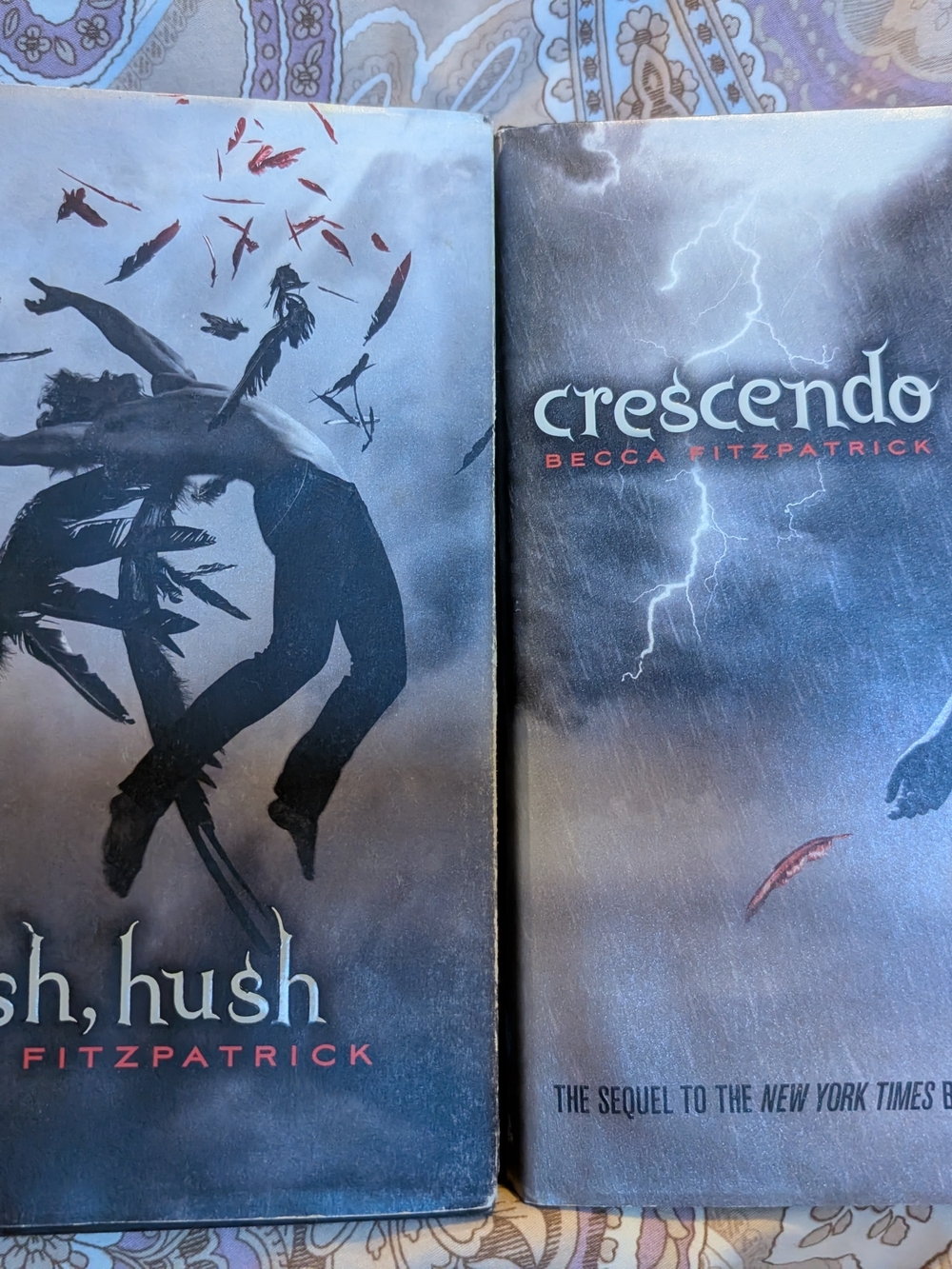 Hush, Hush & Crescendo Paperback Book Set - Becca Fitzpatrick